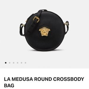 Versace La Medusa Round Crossbody Bag